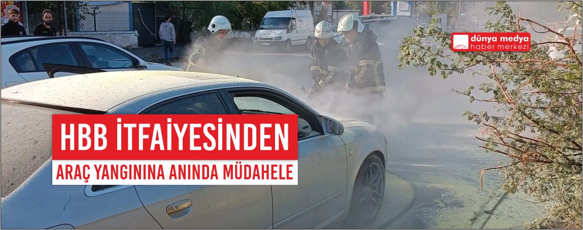 İskenderun’da Araç Yangınına Hızlı Müdahale